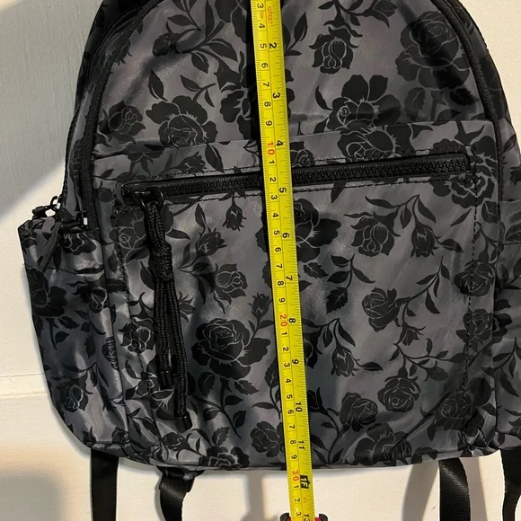 Floral Black and Gray Backpack - Picture 6 of 7